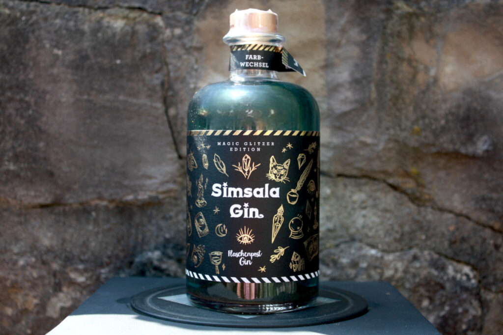Flaschenpost Simsala Gin Magic Glitzer Edition